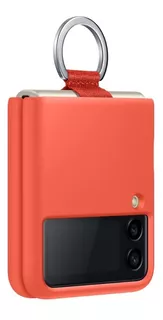 Case Silicona With Ring Samsung Galaxy Z Flip 3 5g Coral