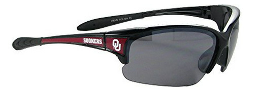 Gafas De Sol - Oklahoma Sooners Ou, Color Negro Y Rojo Depor