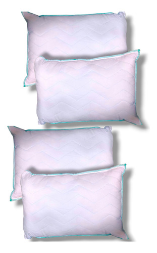 Pack De 4 Almohadas Sognare King Zize Precio Especial Blanco