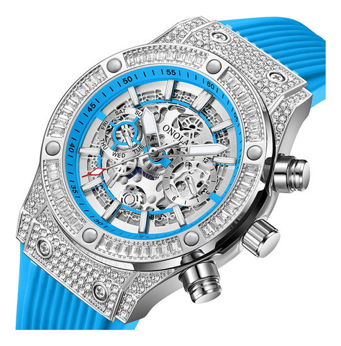 De Relojes Onola Luxury Diamond Hollow Out Para Hombre