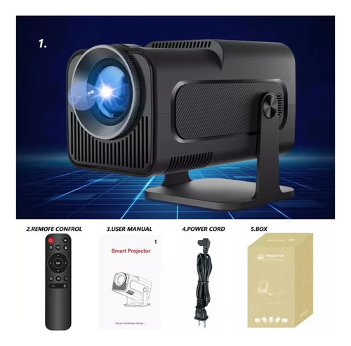 Projetor Portátil Gys Hy320 Android Wifi 4k Hd 1080p 52 Bit