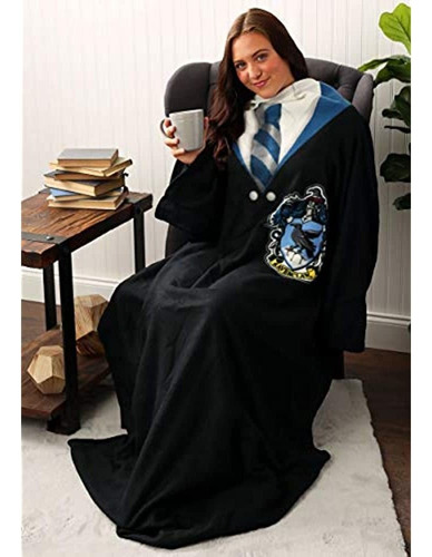 Harry Potter Ravenclaw Rige Manta Suave Con Mangas, 48 ?? X 