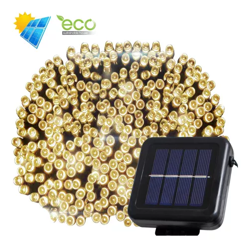 Tira LED solar Dalia 200 lm blanco cálido 3m