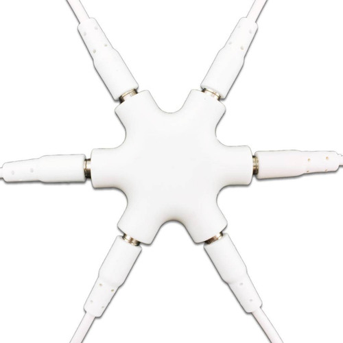 Divisor Splitter De Audio Blanco Tipo Estrella 3.5mm Hembra