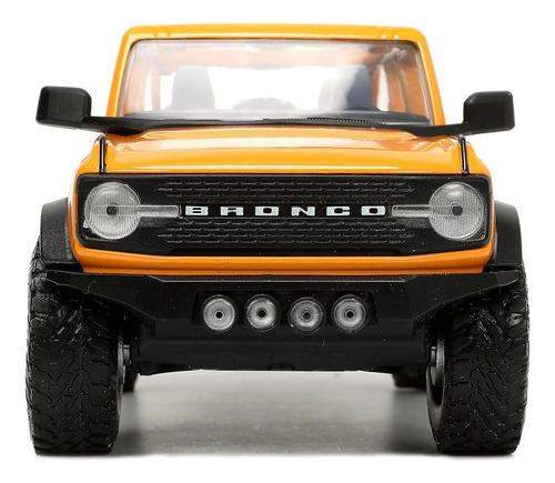 Jada 1:24 2021 Ford Bronco Just Truck /rack Extra Rines Color Amarillo