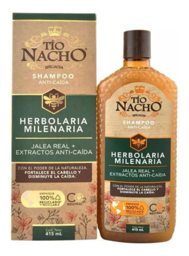 Shampoo Tío Nacho Anticaída. Presentación De 415 Ml 