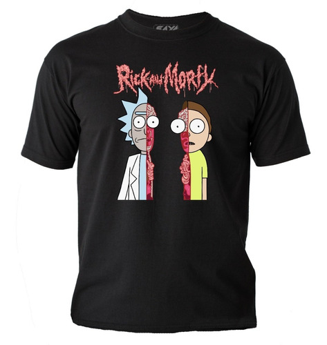 Camiseta Rick And Morty Algodón Estampado Full Color Estilos