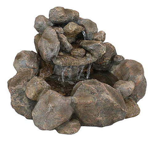 Sunnydaze Rocky Ravine Outdoor Water Fountain - Resin Mini R