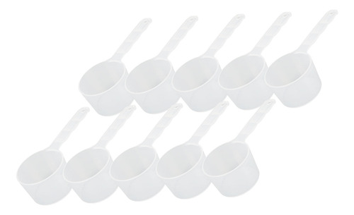 Cucharas Medidoras De Plástico, 10 Unidades, Mango Largo Tra