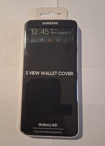Funda Original Samsung Galaxy A51 S View Wallet Cover Negro