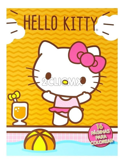 Libros Colorear Hello Kitty 16 Pg Recuerdos Fiestas Infantil | MercadoLibre