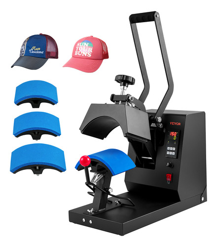 Vevor Máquina Me Prensa De Calor Para Sombreros 4-en-1 Negro