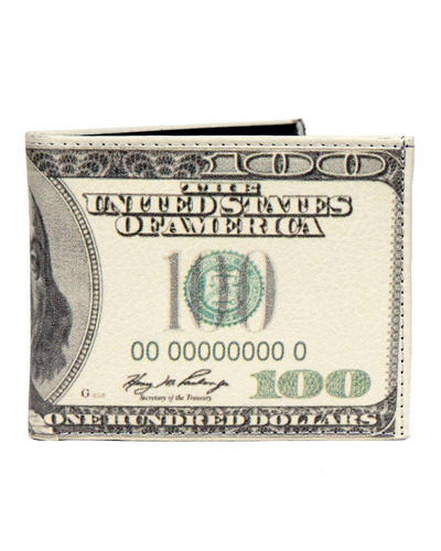 Billetera Para Hombre, Diseño Billete Antiguo De 100