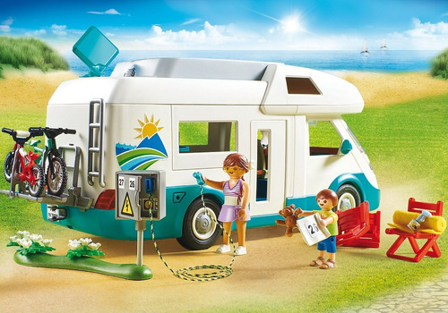 Imagen 5 de 10 de Playmobil Family Fun 70088 Caravana De Verano Campamento Edu