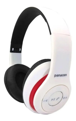 Imagen 1 de 7 de Auriculares Panacom Bl-1376hswh Vincha Bluetooth Blanco Full