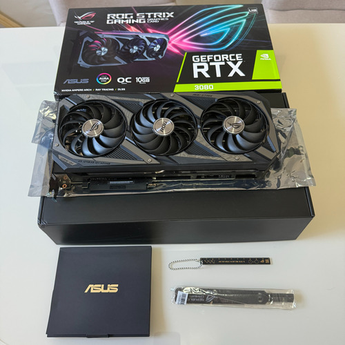 Placa De Vídeo Asus Rog Strix Rtx 3080 Oc V2 10gb