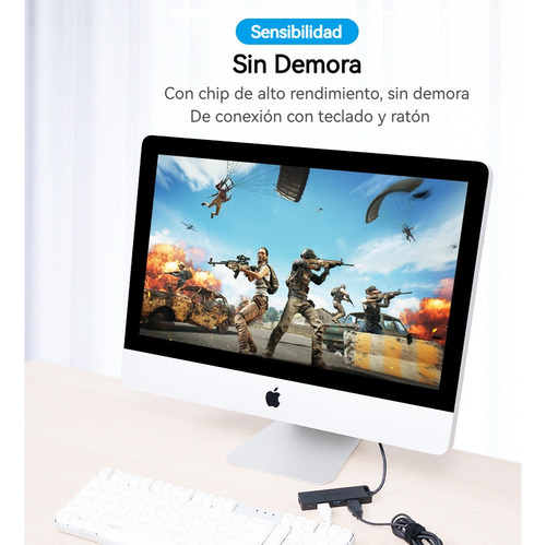 Adaptador Usb C Usb A Micro Usb Multipuerto 5 En 1 Hub 5gbps