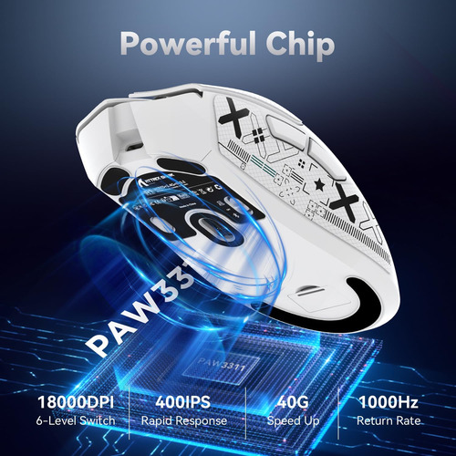 Ratón Inalámbrico Attack Shark R1 Paw3311 Con Sensor Óptico