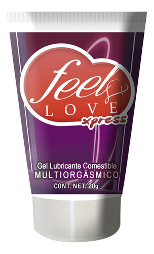 Lubricante Gel Multiorgásmico Fresa Comestible 20ml Alefeel7