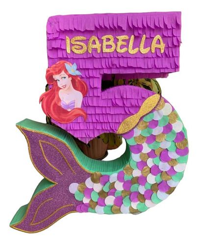 Piñata Ariel La Sirenita Personalizada Cumpleaños Modelo 1