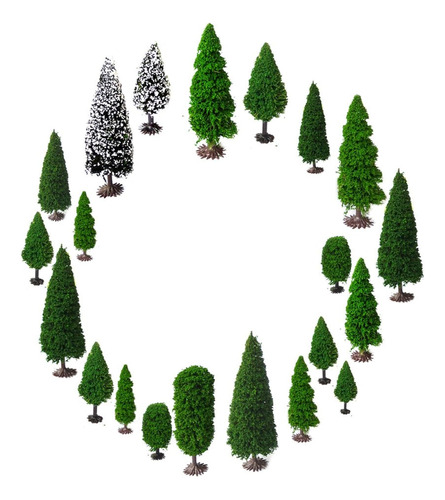 Mixed Model Trees With Base, Orgmemory Diorama Models, Model