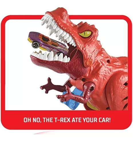 Pista Hot Wheels City Lançador Dinossauro T Rex - Mattel