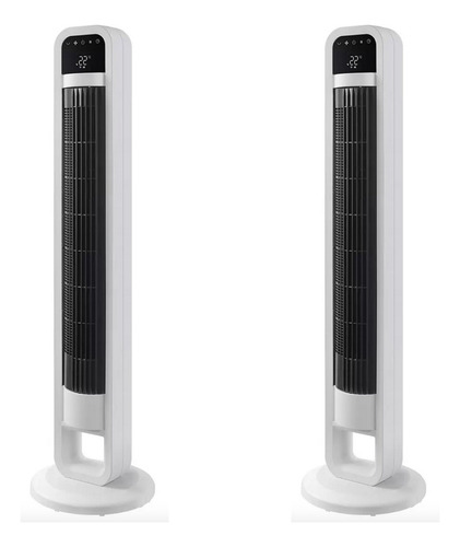 Pack 2 Ventiladores De Torre Omnibreeze Elegante Blanco