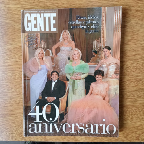 Revista Gente 40º Aniversario Nº2096 Maradona Borges Vilas 