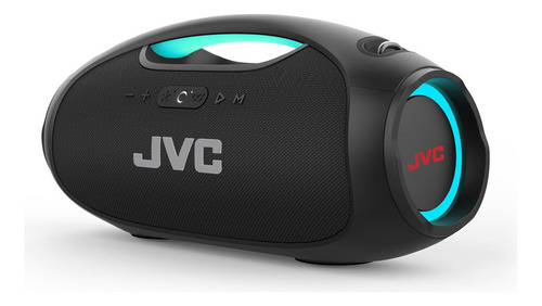Bocina Portátil Bluetooth JVC Con Luces Led Resistente Al Agua Con Tecnología IPX 6 (Negro)