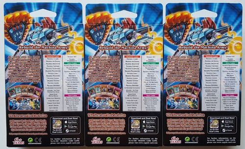 Yugioh! Yu-gi-oh! Set De 3 Decks Mechanized Madness Nuevos!!