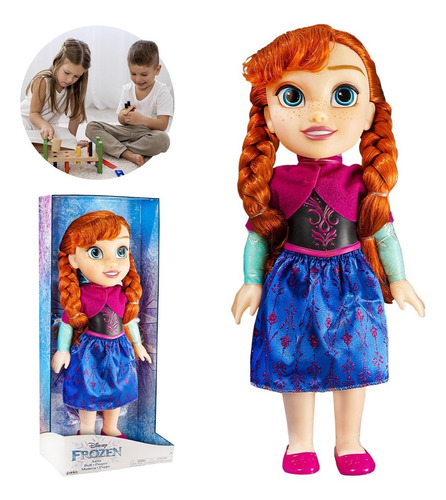 Muñeca De Juguete Anna Disney Frozen - Jakks