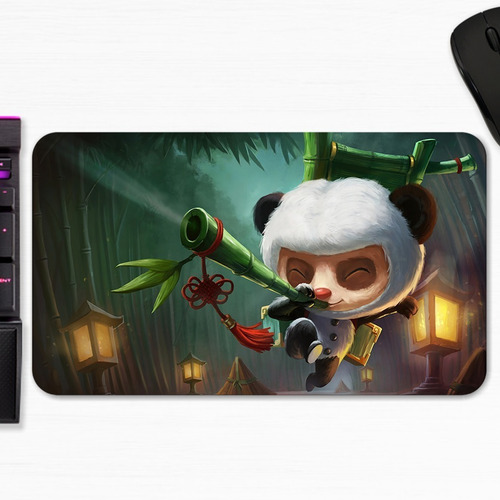 Mouse Pad Teemo Osito Panda Lol Wild Rift Art Gamer M