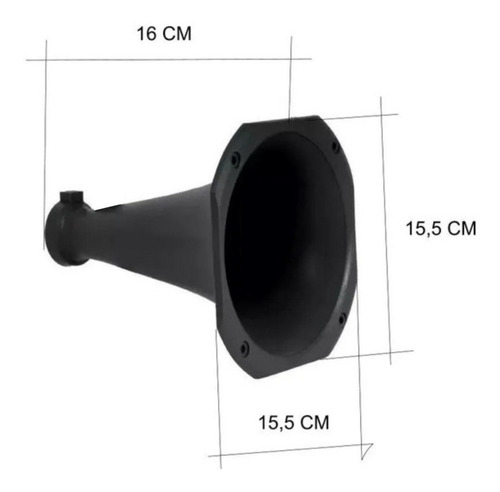 Imagen 3 de 8 de Corneta Trompa Difusor Driver 1 Pulgada Largo 16 Cm 15x15