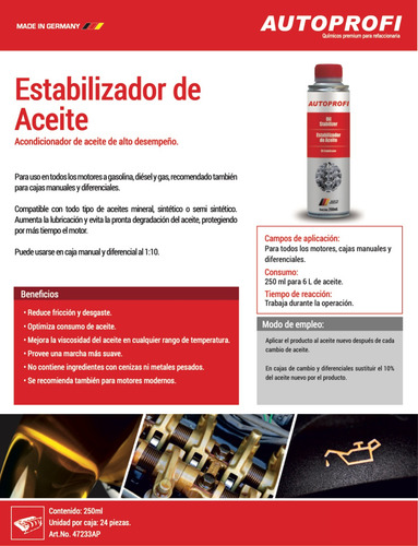 6 Paq. De 5 Pz. Mant. Motor Combustión Y Cat Autoprofi By Bc