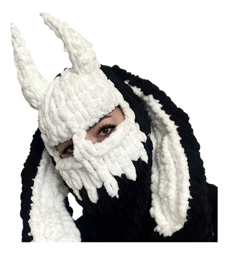 (#8) Sombrero De Punto Beast Horns Para Mujer, Pasamontañas
