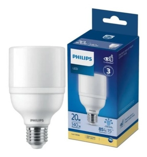 Pack X10 Lampara Led High Power Philips 20w E27 Alta Potenc
