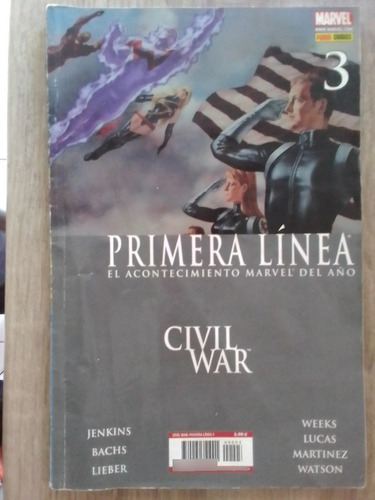 Marvel Primera Linea Civil War N°3  Panini Cómics Modern Age