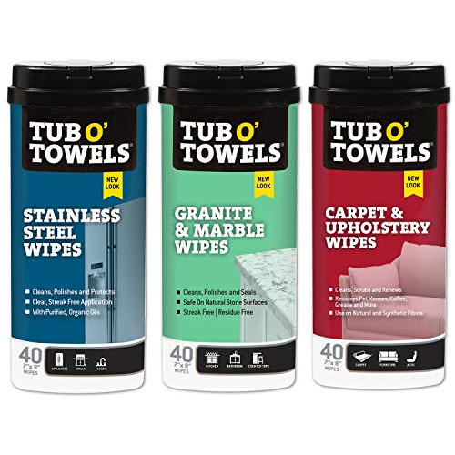 Toallitas Tub O' Towels, 40 Ud, Pack 3