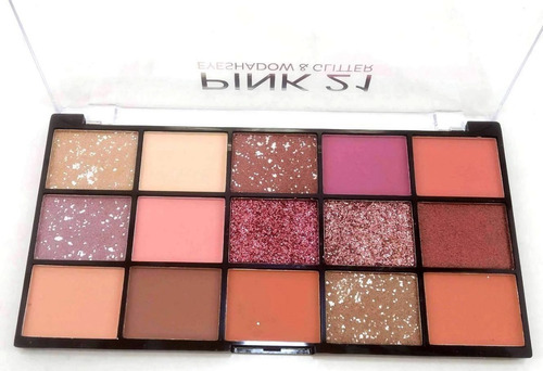 Paleta Sombras De Ojos Glam Collection Glitter Matte Pink 21