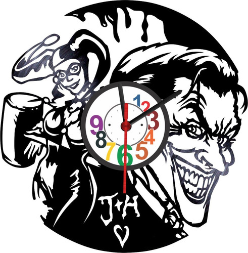 Reloj En Vinilo Lp Guason/ Vinyl Clock Joker