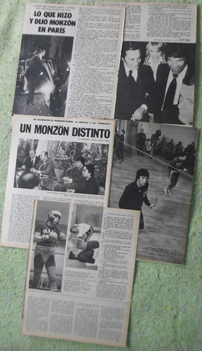 Lote Carlos Monzón Boxeo Notas (Usado)