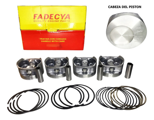 Subconjunto Piston Aros Ford Fiesta 1.6 8v Rocam