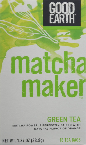 Good Earth Tea Matcha Maker, 18 Unidades (paquete De 3)