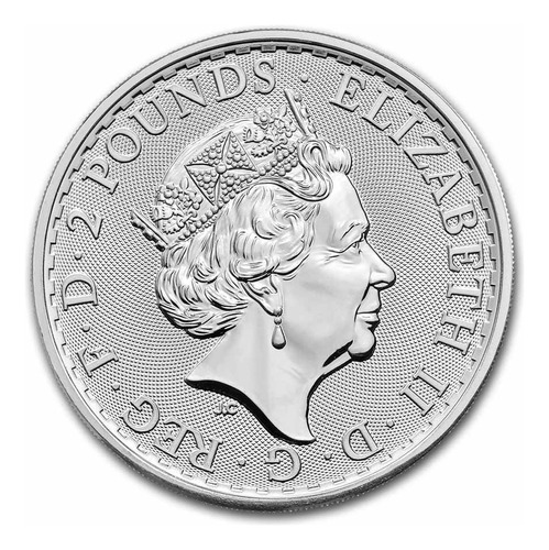 Moneda Britannia 1 Onza Plata Pura Silver 999 Royal Mint Uk