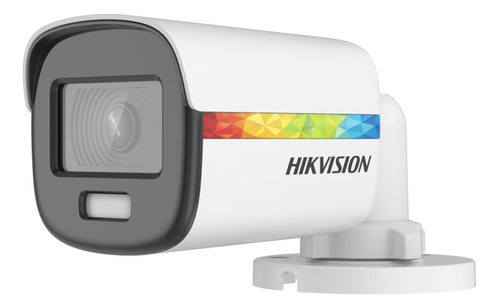 Camara Hdtvi Hikvision Colorvu 2mp 2.8mm Luz20m Metal C/mic Color Blanco