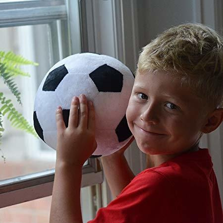 T Play Soccer Plush Fluffy Plush Soccer Ball Pillo
