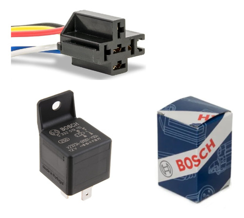 Relevador Relay Bosch 9110 4 Patas 12 V Con Arnés 100% Cobre