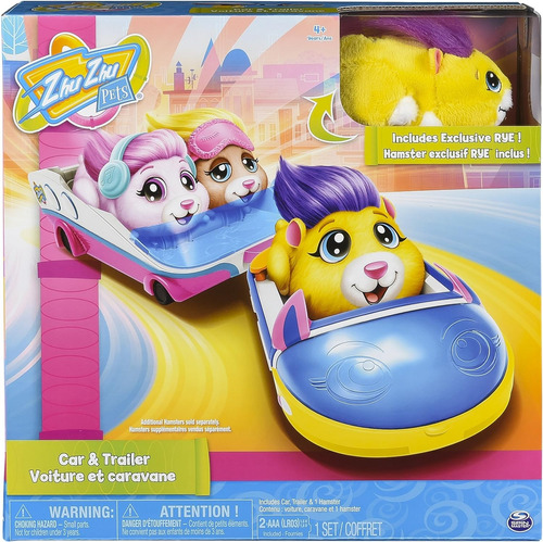 Zhuzhu Pets Car &amp; Trailer Set Pretend-electronics