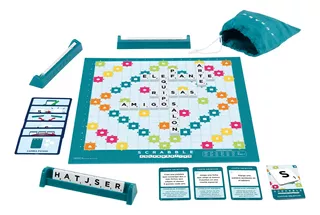 Scrabble Juego De Mesa 2 En 1 Colaborativo HXM54 Español