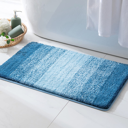 Miulee Alfombra Baño Microfibra Suave Gruesa Ducha Lavable X